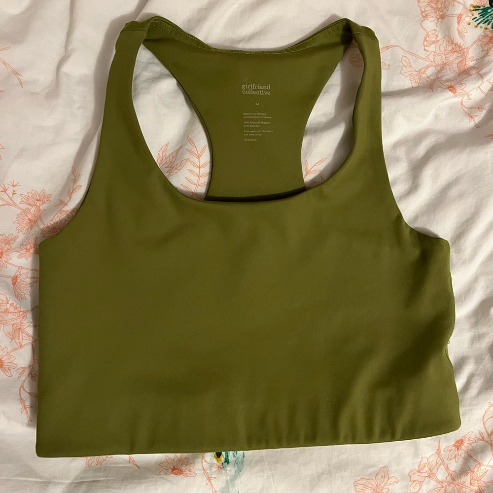 Girlfriend Collective Paloma Bra in Ivy